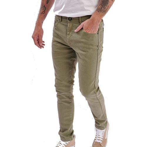 Pantalon Althon Wander Colors Olive Denim Hombre