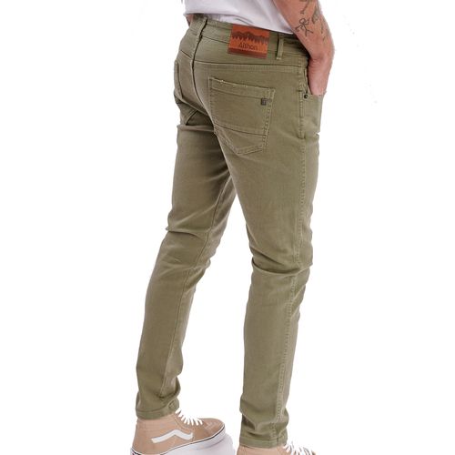 Pantalon Althon Wander Colors Olive Denim Hombre