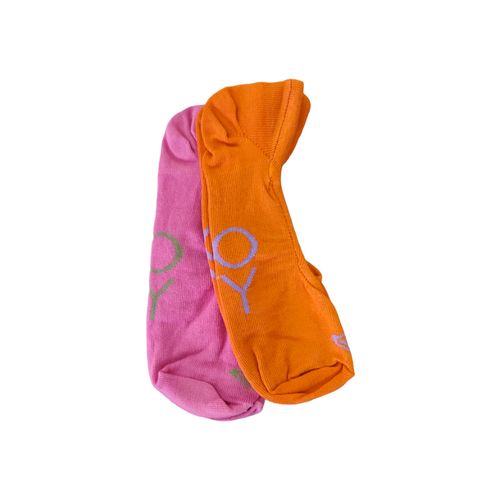 Medias Roxy No Show Color Logo X2 Mujer