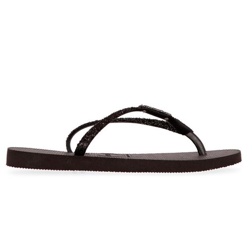 Ojotas Havaianas Slim Logo Metallic Mujer