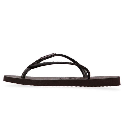 Ojotas Havaianas Slim Logo Metallic Mujer