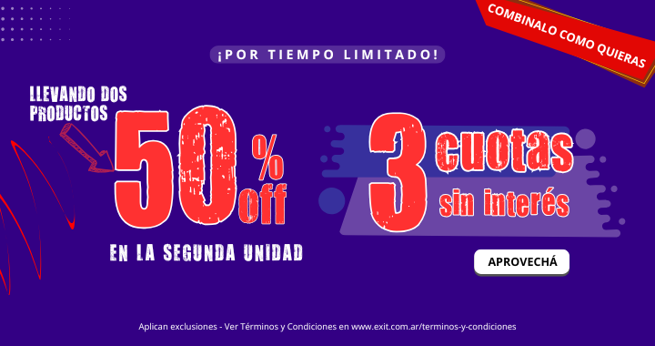 SEGUNDA AL 50% OFF